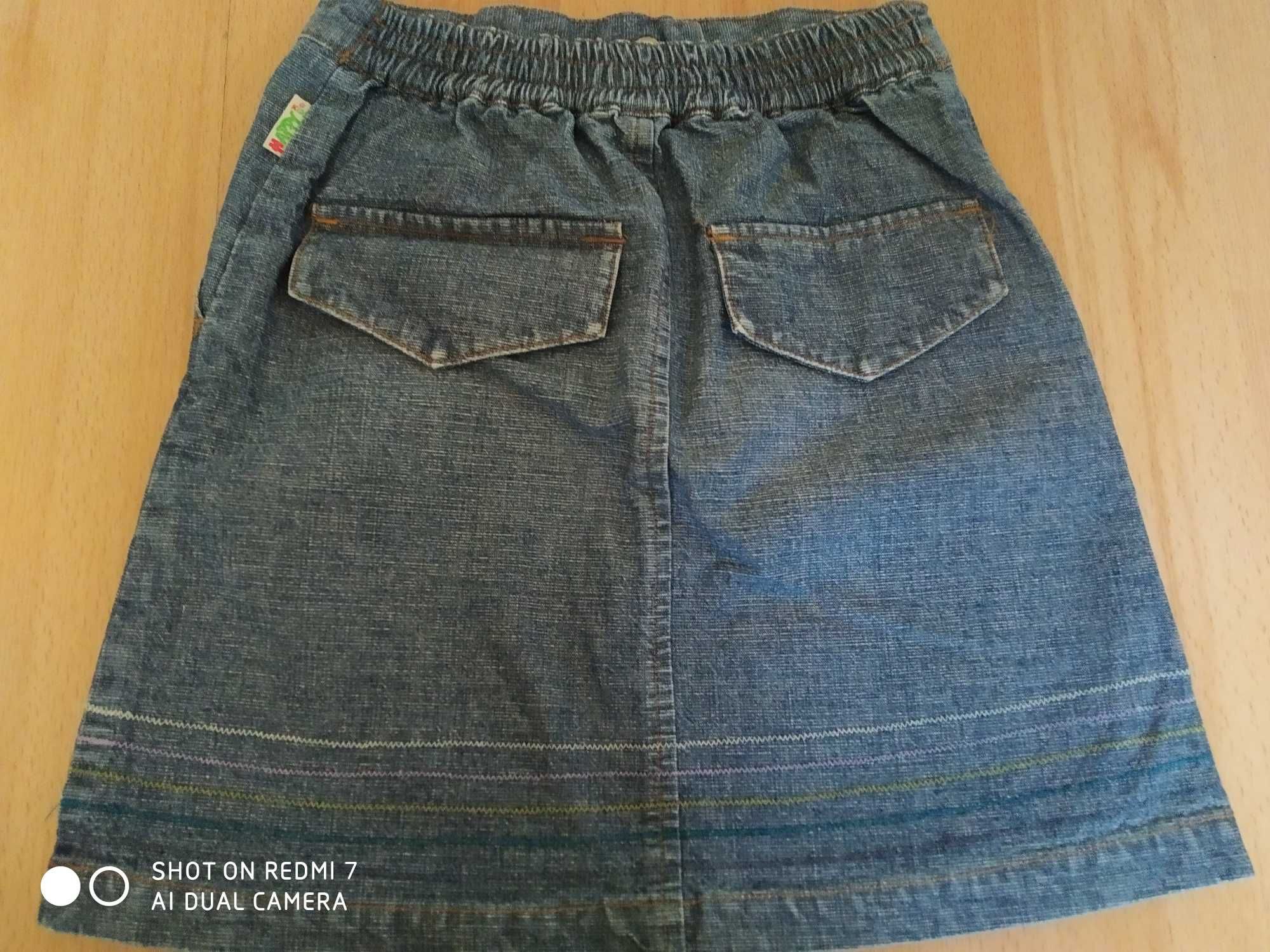 Spódniczka jeansowa dziewczęca 116