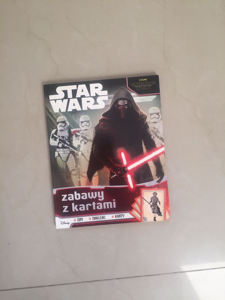 Ksiazka Star Wars zabawy z kartami