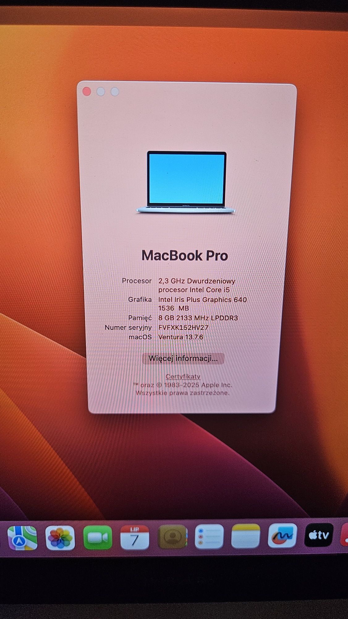Macbook Pro A1708 i5 8GB RAM