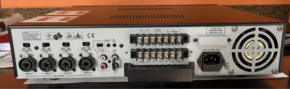 Amplificador SAD-2120 -Public Addresss Amplifier