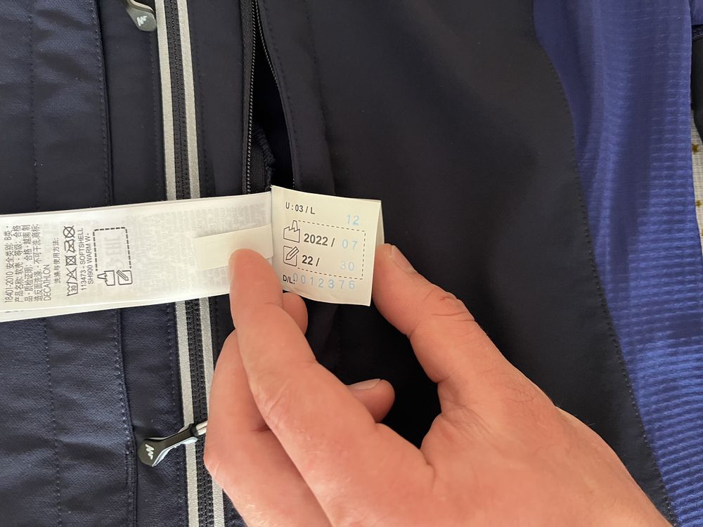 Куртка softshell Quechua sh900 warm трекінгова , унісекс , туристична
