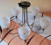 Żyrandol, lampa sufitowa na 5 żarówek (gwint e14)