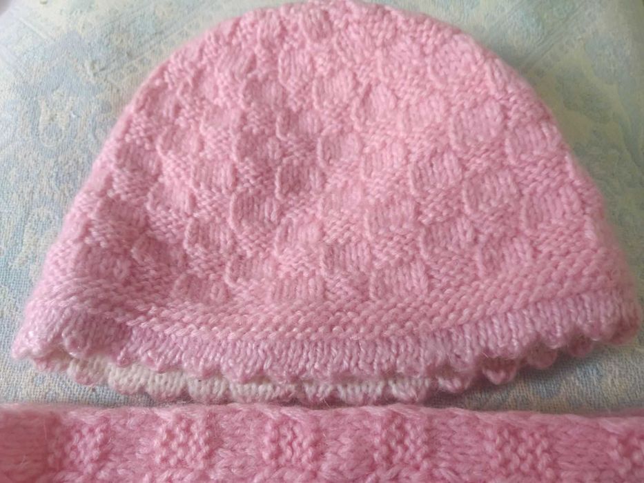 шапка берет жіноча тепла комплект