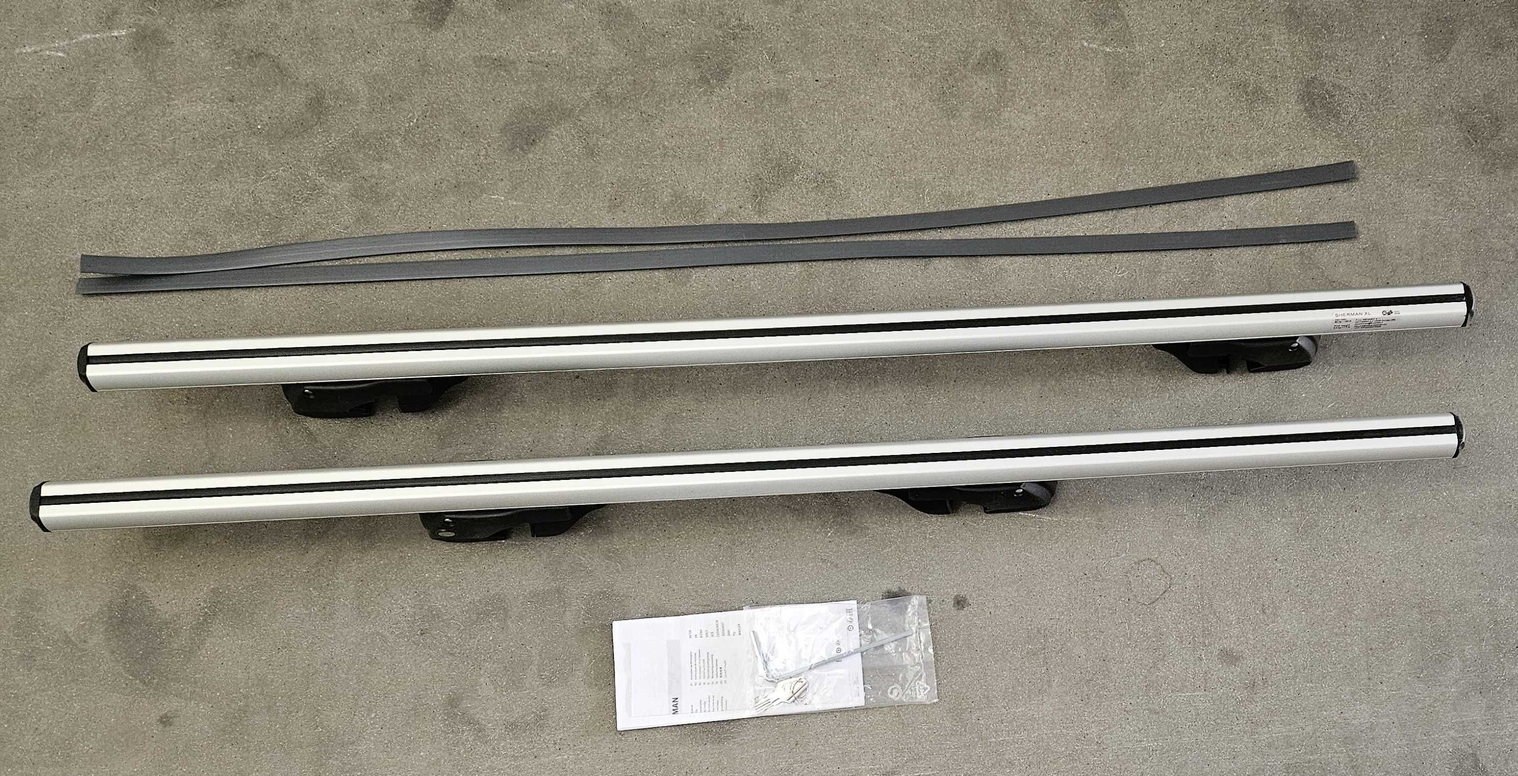 Aluminiowy bagaznik na relingi MENABO SHERMAN XL
