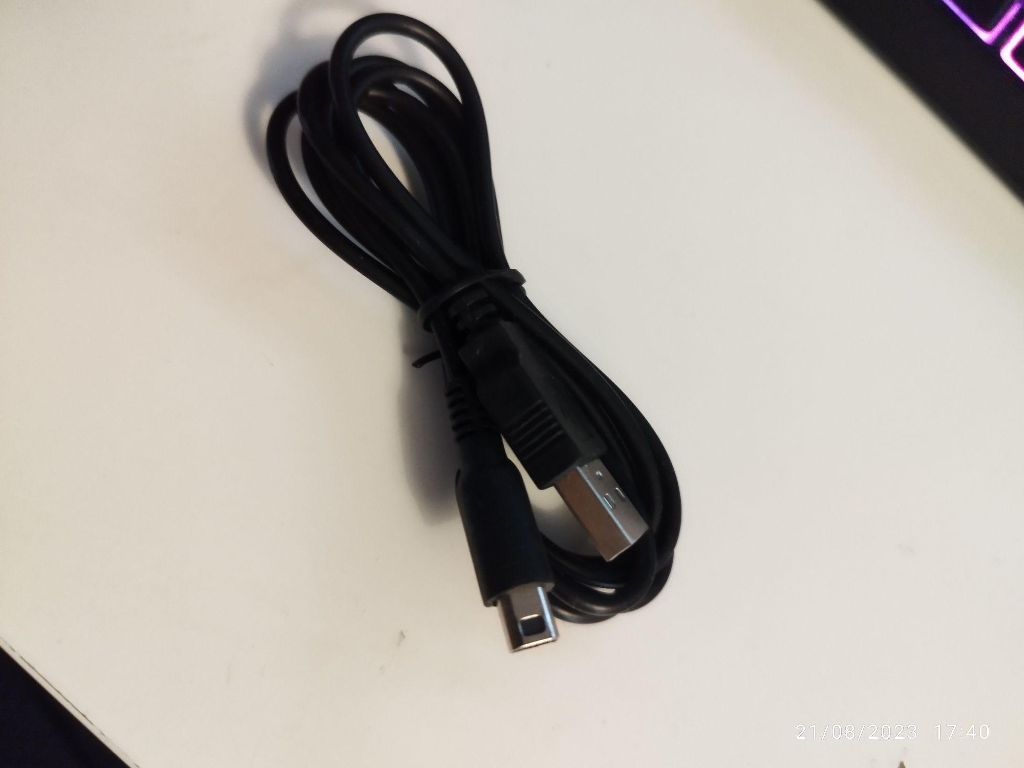 cabo de alimentação USB 3DS