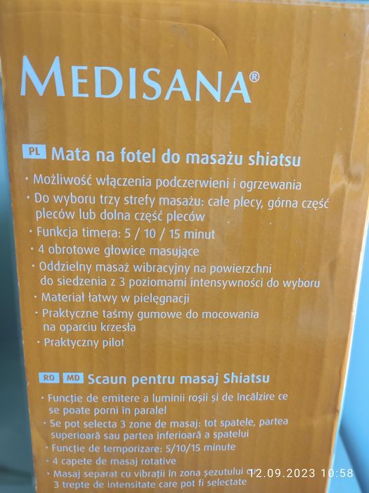 Mata do masażu wibracyjnego i I SHIATSU