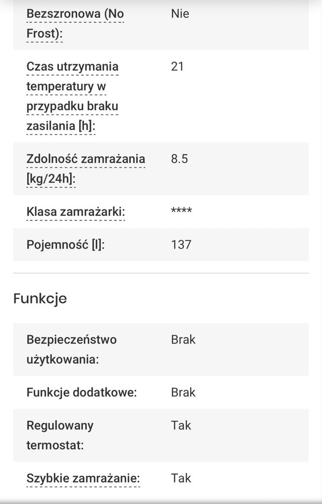 Zamrażarka CANDY CHAE 1452E