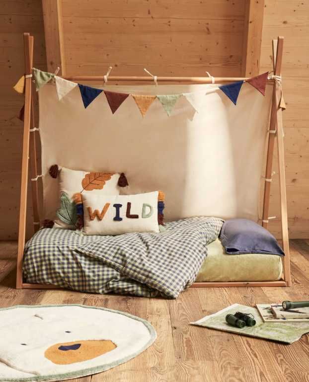Cama Tipi Montessori + Colchão 140x70cm - COMO NOVO
