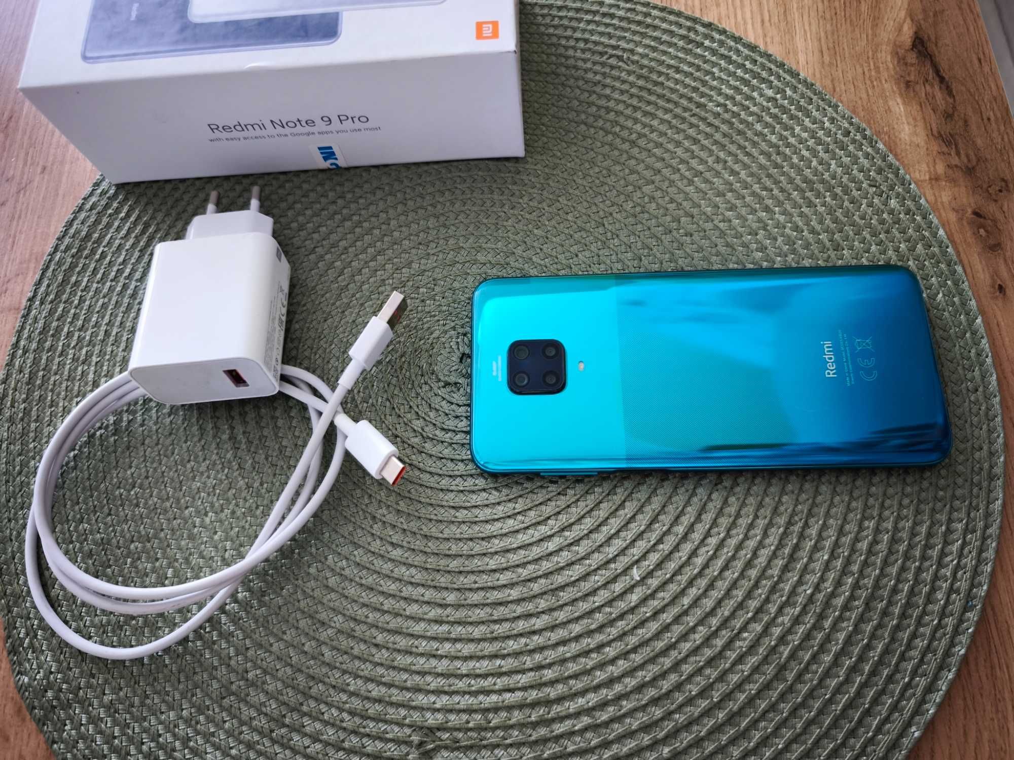 Xiaomi Redmi Note 9 Pro – stan bardzo dobry + ładowarka + kabel