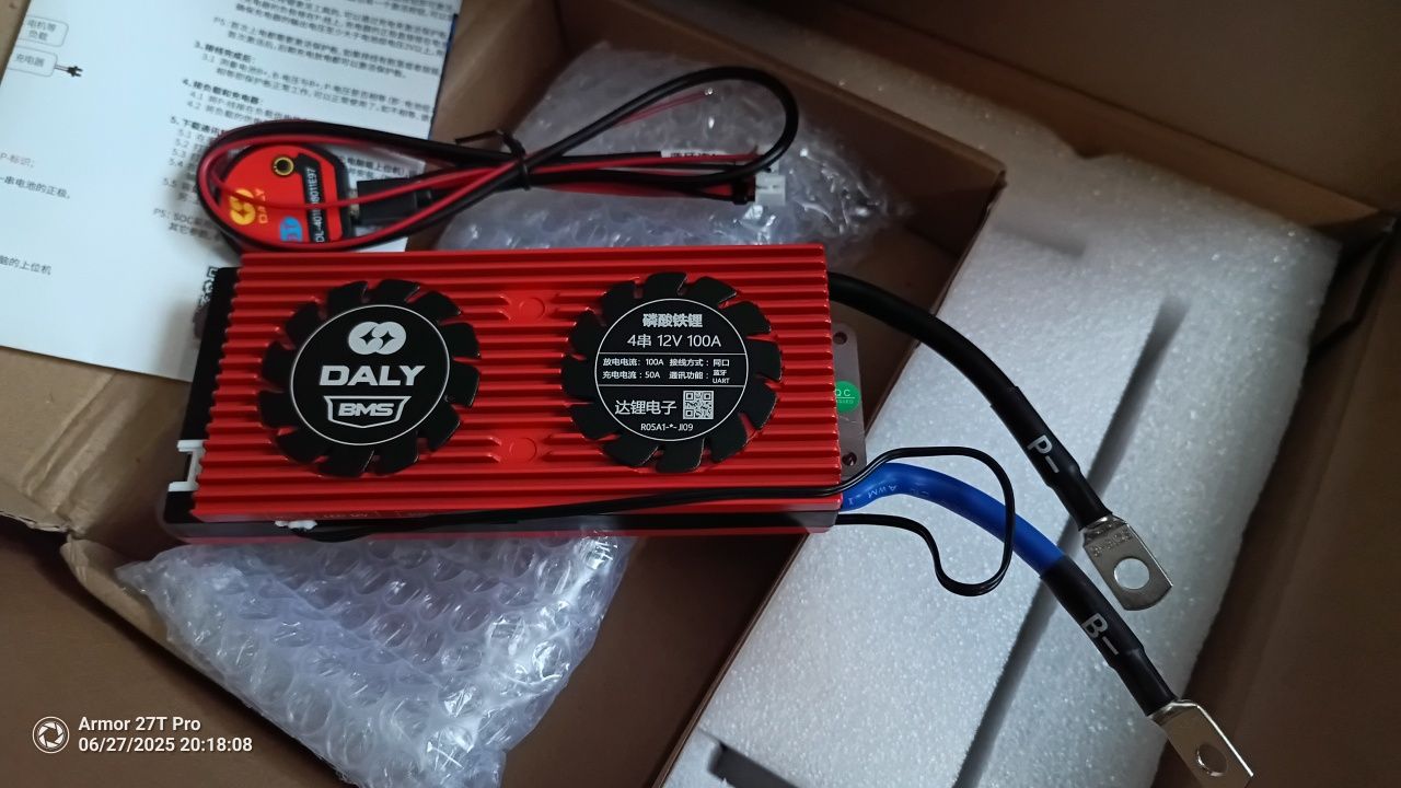 BMS DALY, 4S,  100A, 12V, BT, LiFePO4, aplikacja Android, NOWY