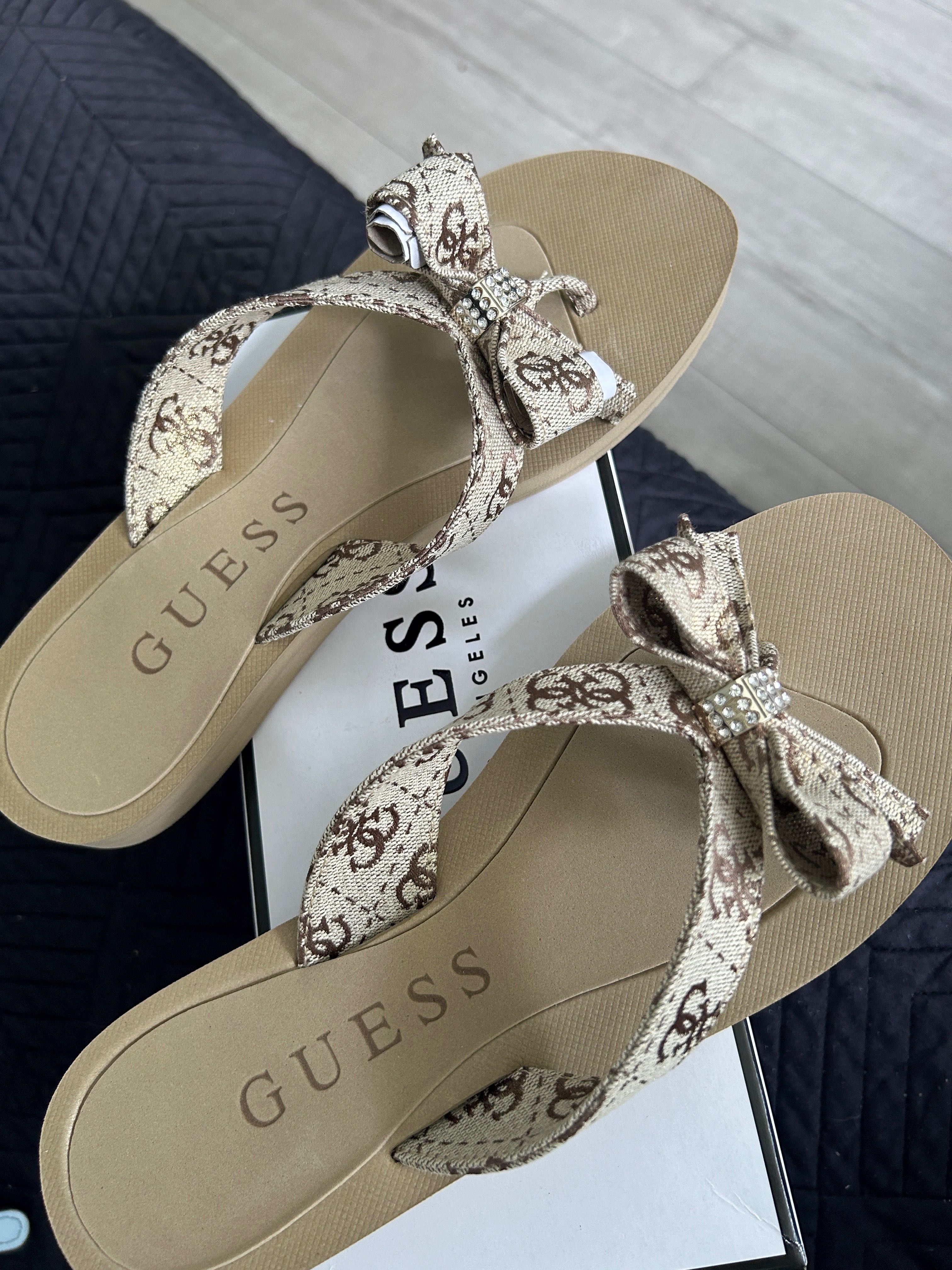 Guess klapki roz 38