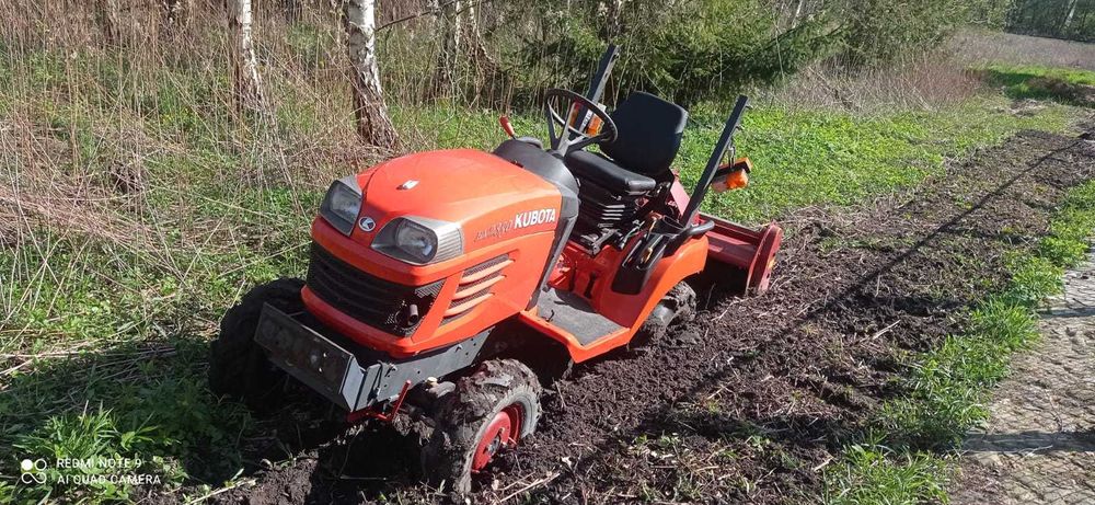 Traktorek Kubota bx2350 4x4 zestaw kosz kosiarka rozsiewacz gleba!