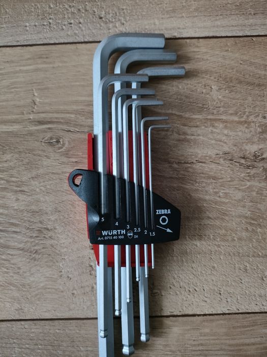 Würth klucze imbusowe z kulką
