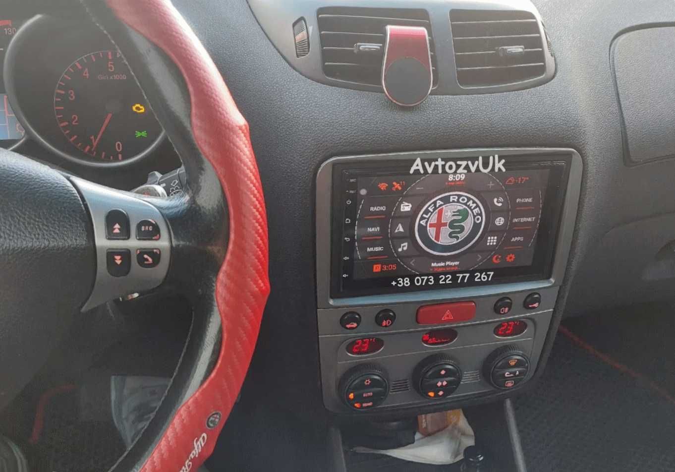 Магнитола Alfa Romeo 147 159 GIULIETTA MITO PANDA GRANDE PUNTO Android