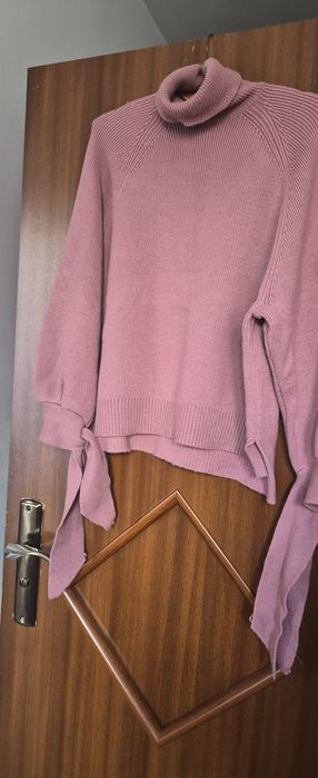 Zara L sweter z golfem wiskoza