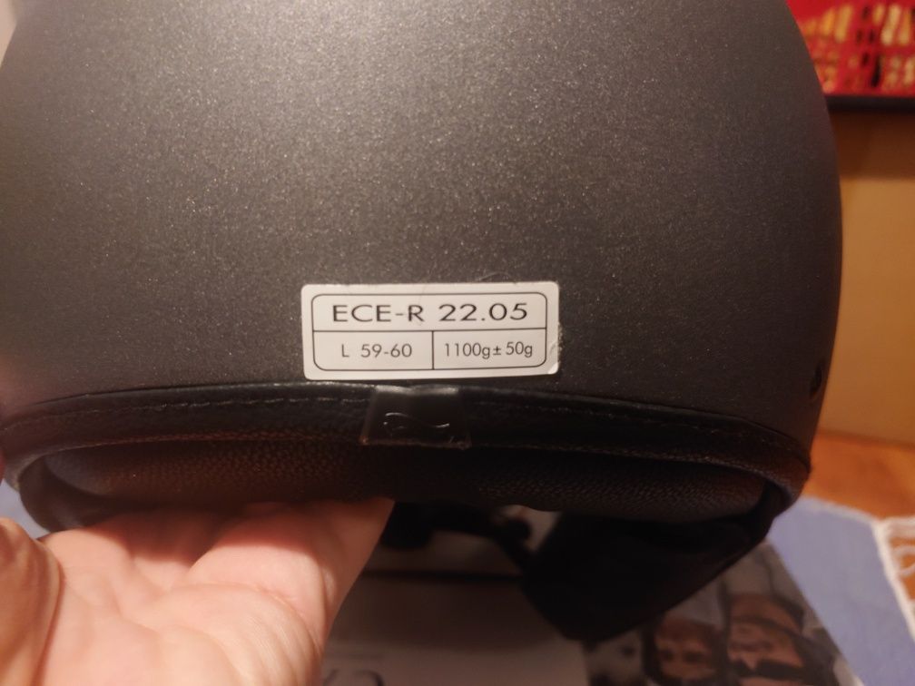 Capacete Jet/Aberto Crivit, tamanho L, Novo