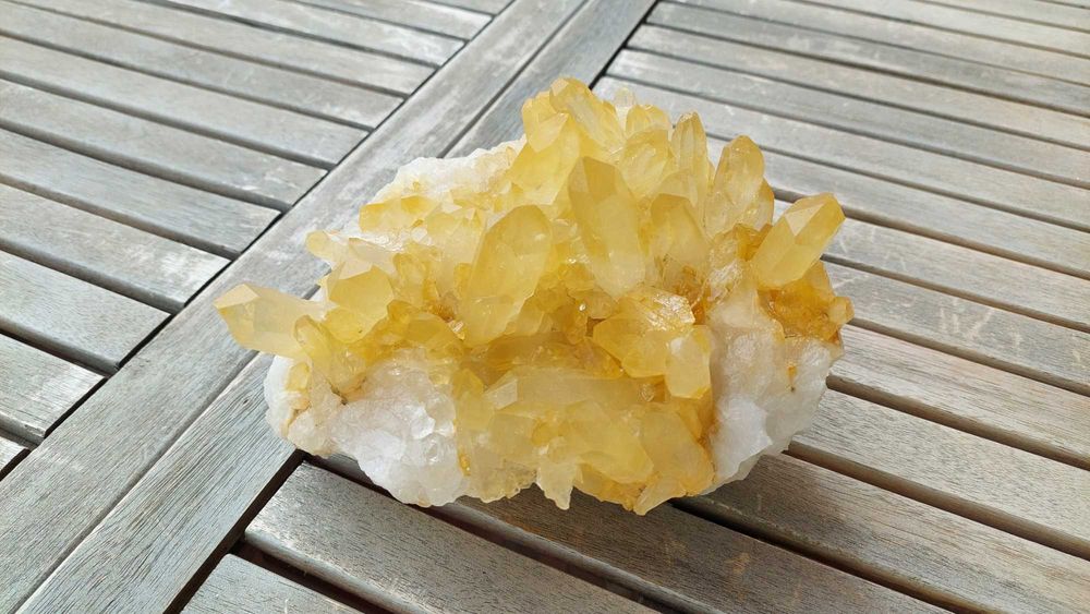 cristal raro - drusa citrino verdadeiro