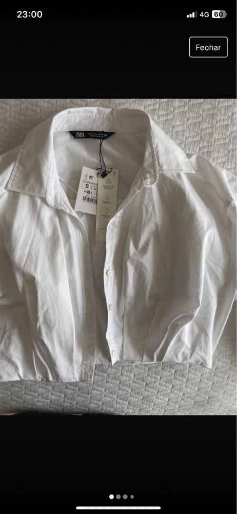 Blusa branca que nunca foi usada zara