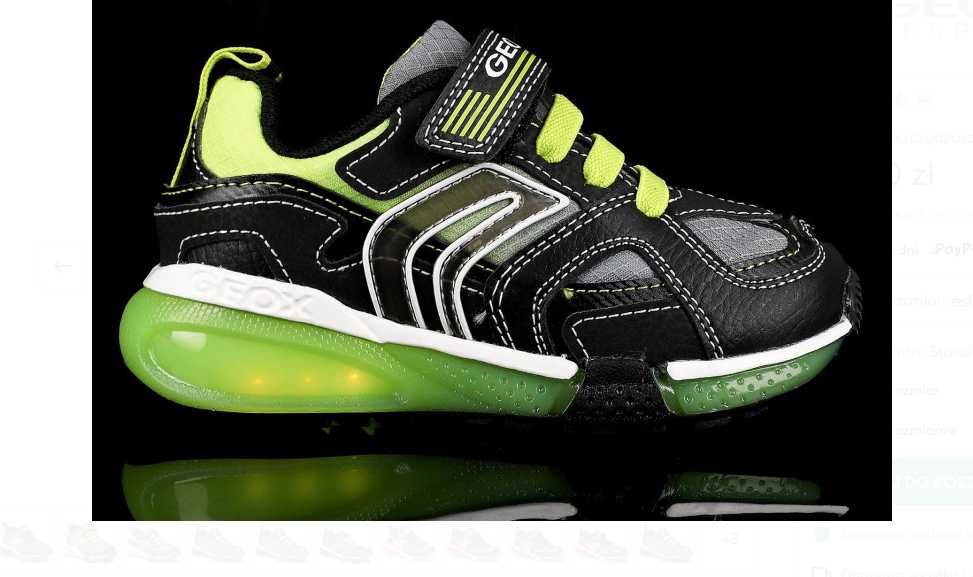 Adidasy Świecące Geox Respira, r.26 ubrane kilka razy!