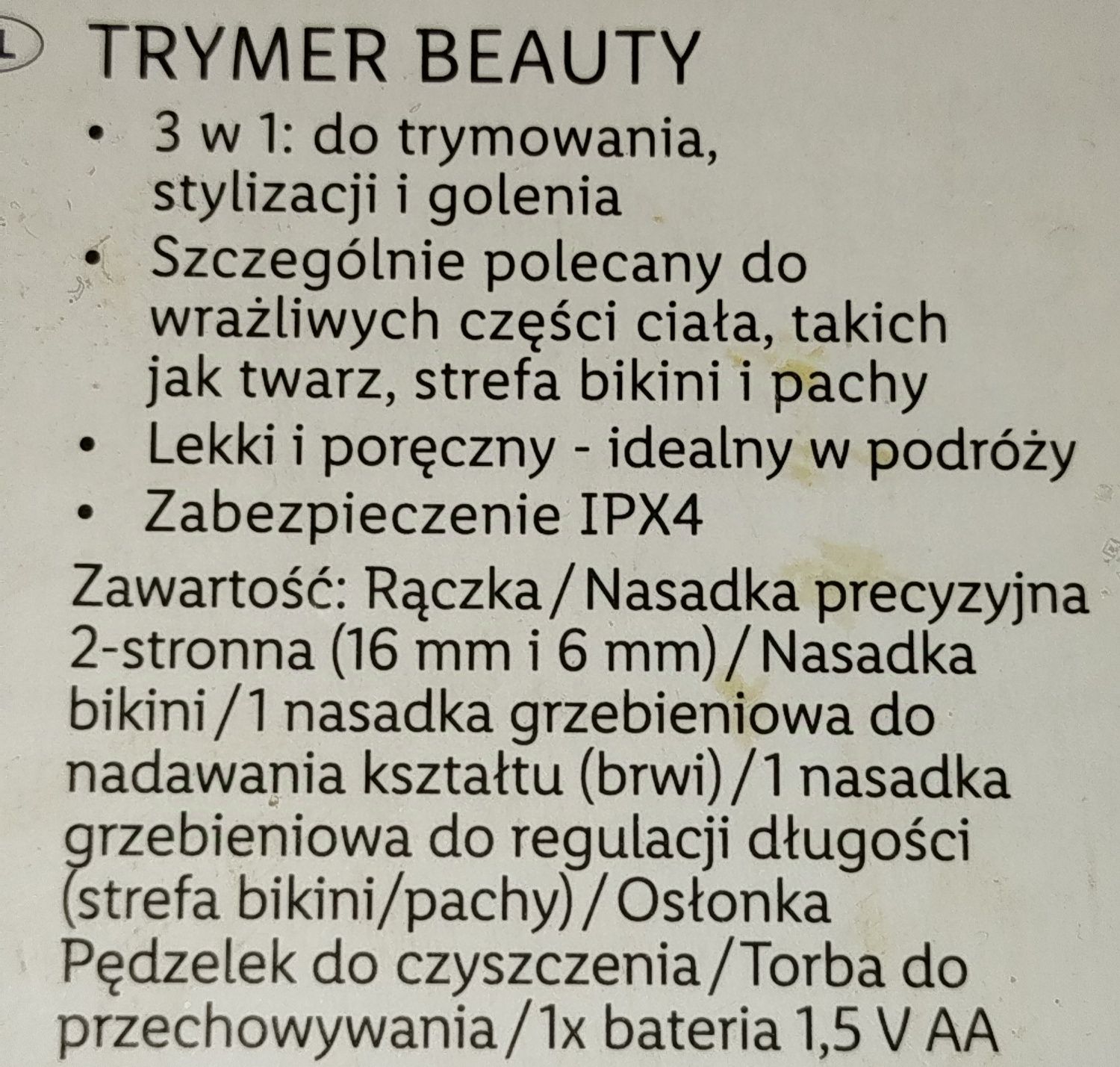 Silvercrest 3w1 beauty trimmer