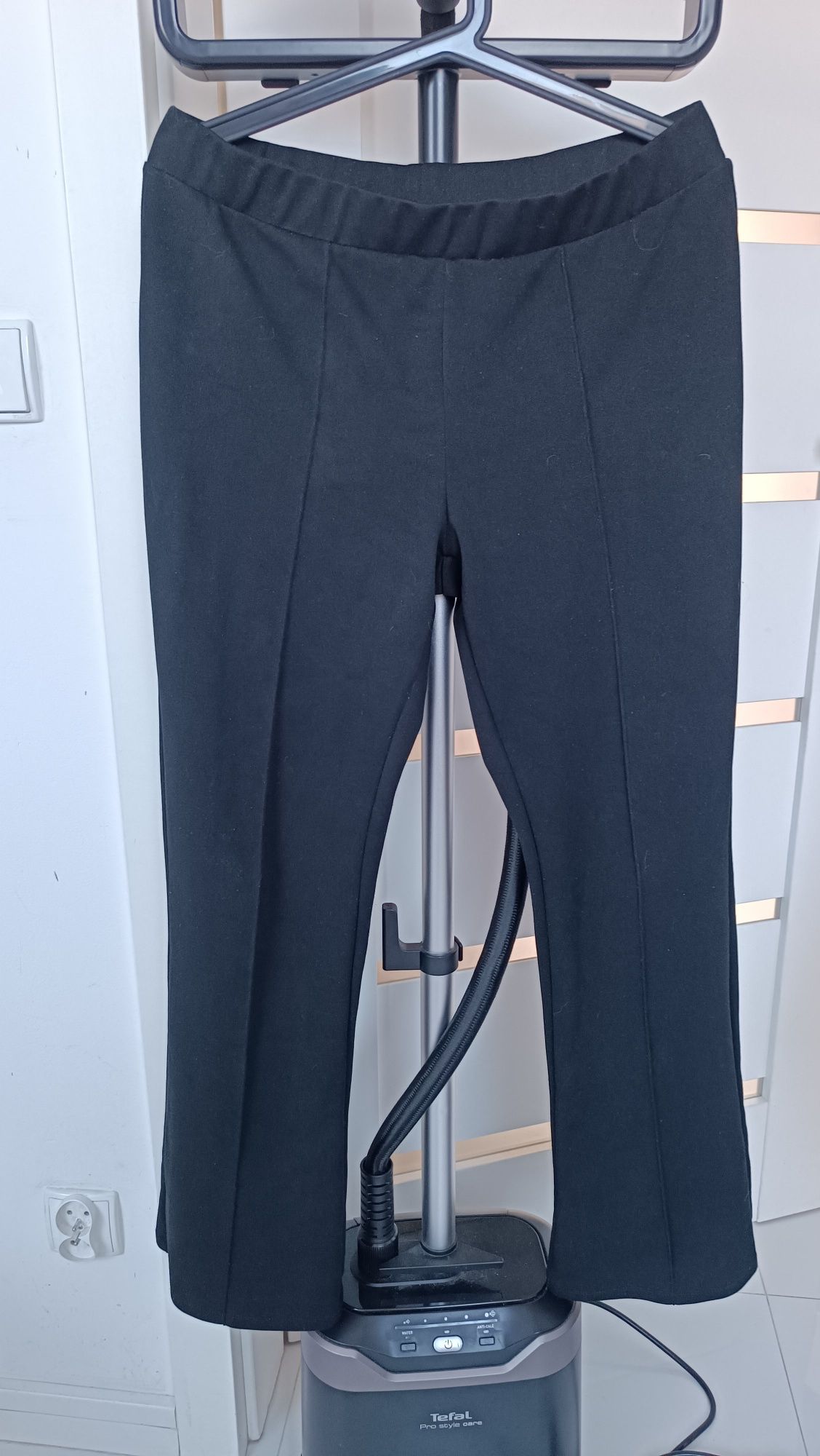 Szerokie spodnie dzwony made in italy moda butik czarne L 40 12 damski