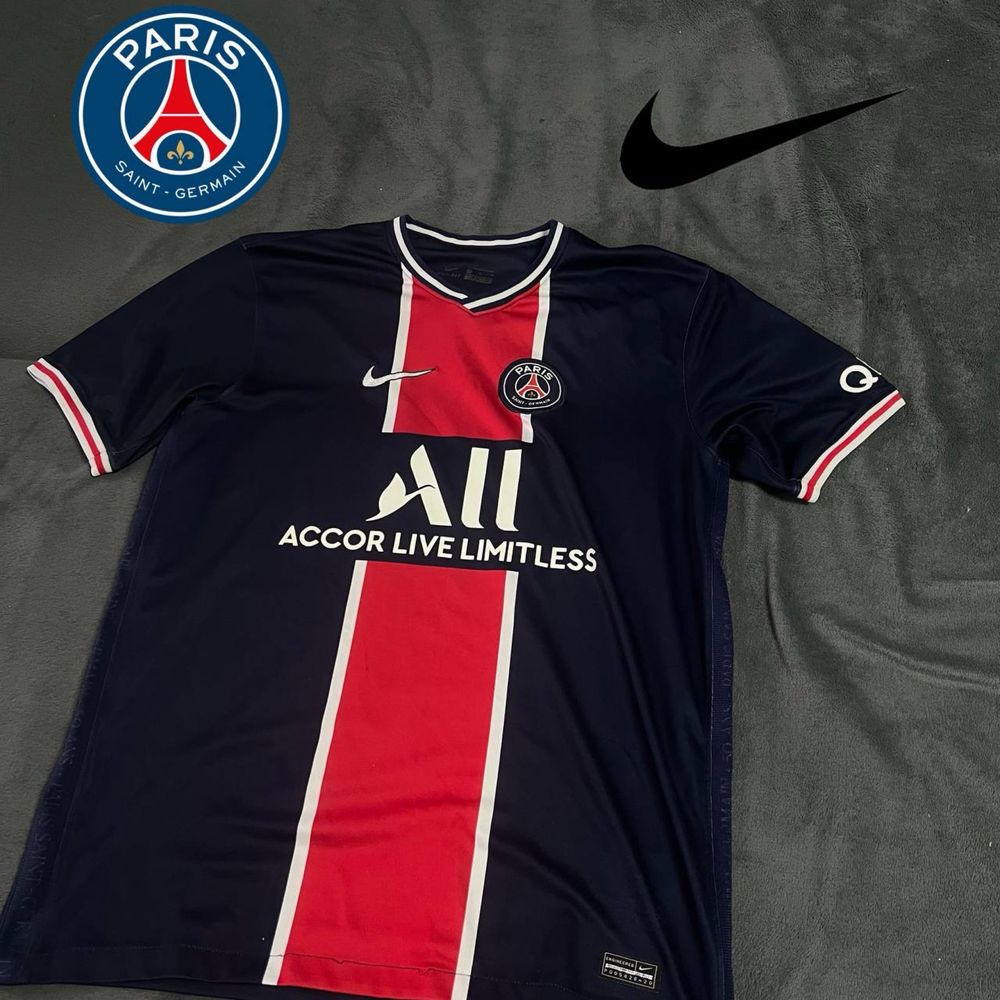 футболка Nike PSG синего красного белого цвета футбольная l