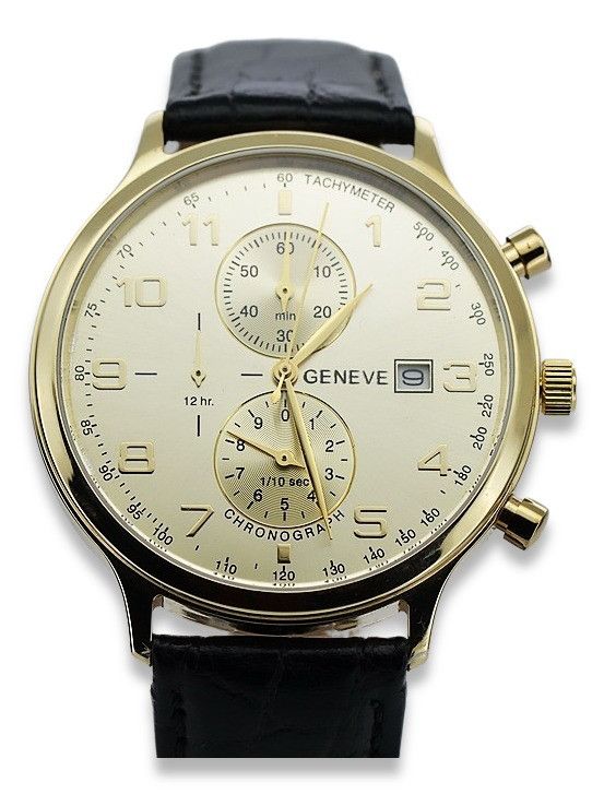 Złoty zegarek męski 14k 585 Geneve mw005y Gdańsk