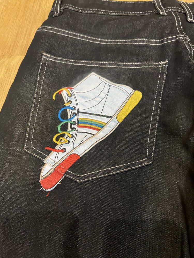 Jeansy vintage y2k w stylu Coogi