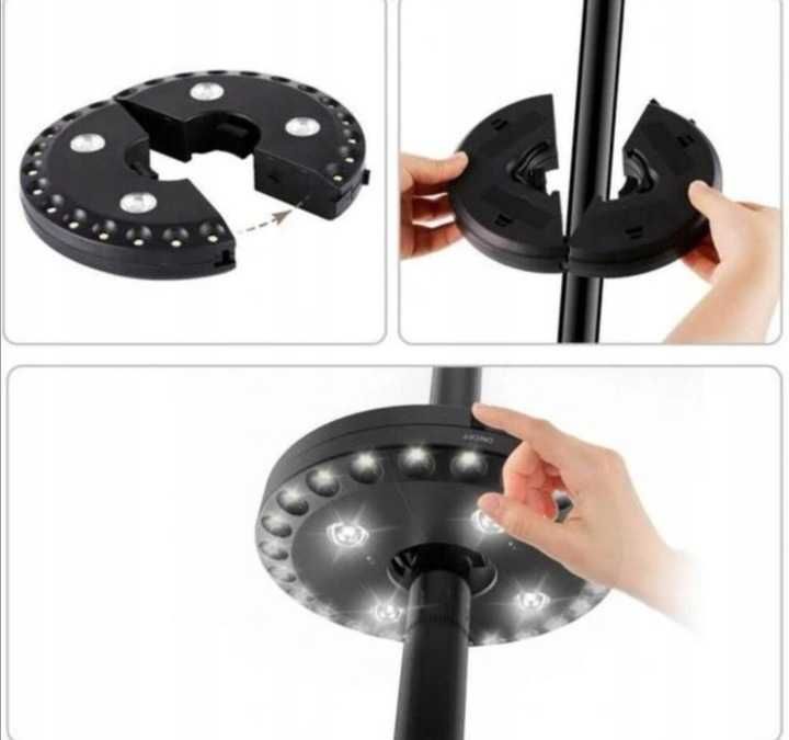 Led lampa oświetlenie pod parasol nowa