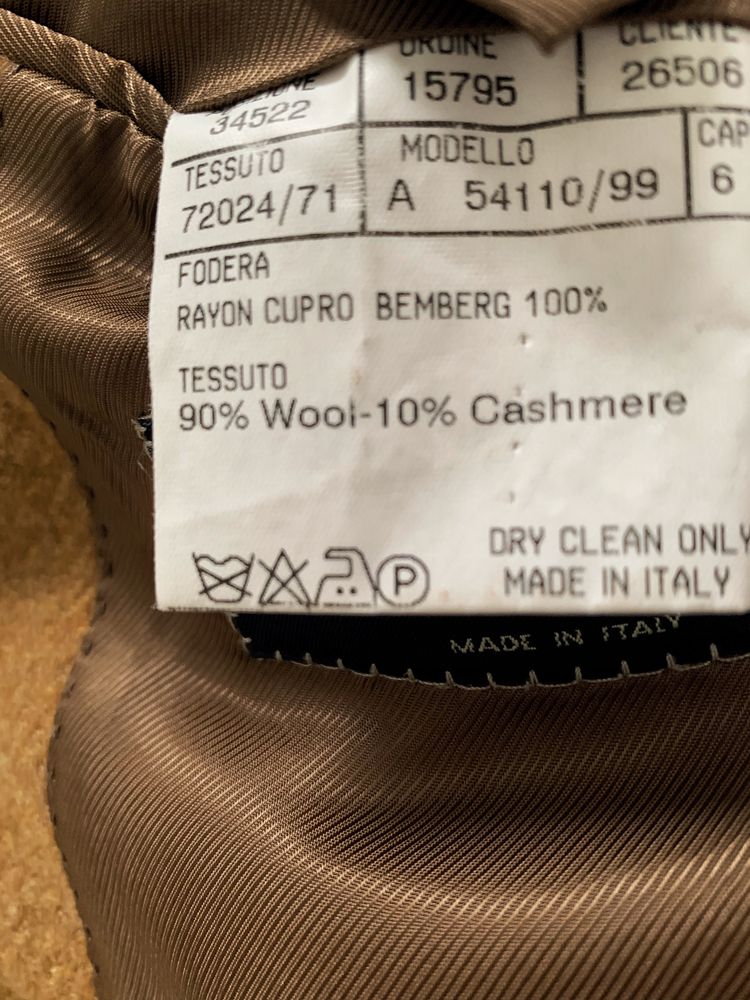 Мужское коричневое бежевое пальто кашемир шерсть wool Canali M L 48 50