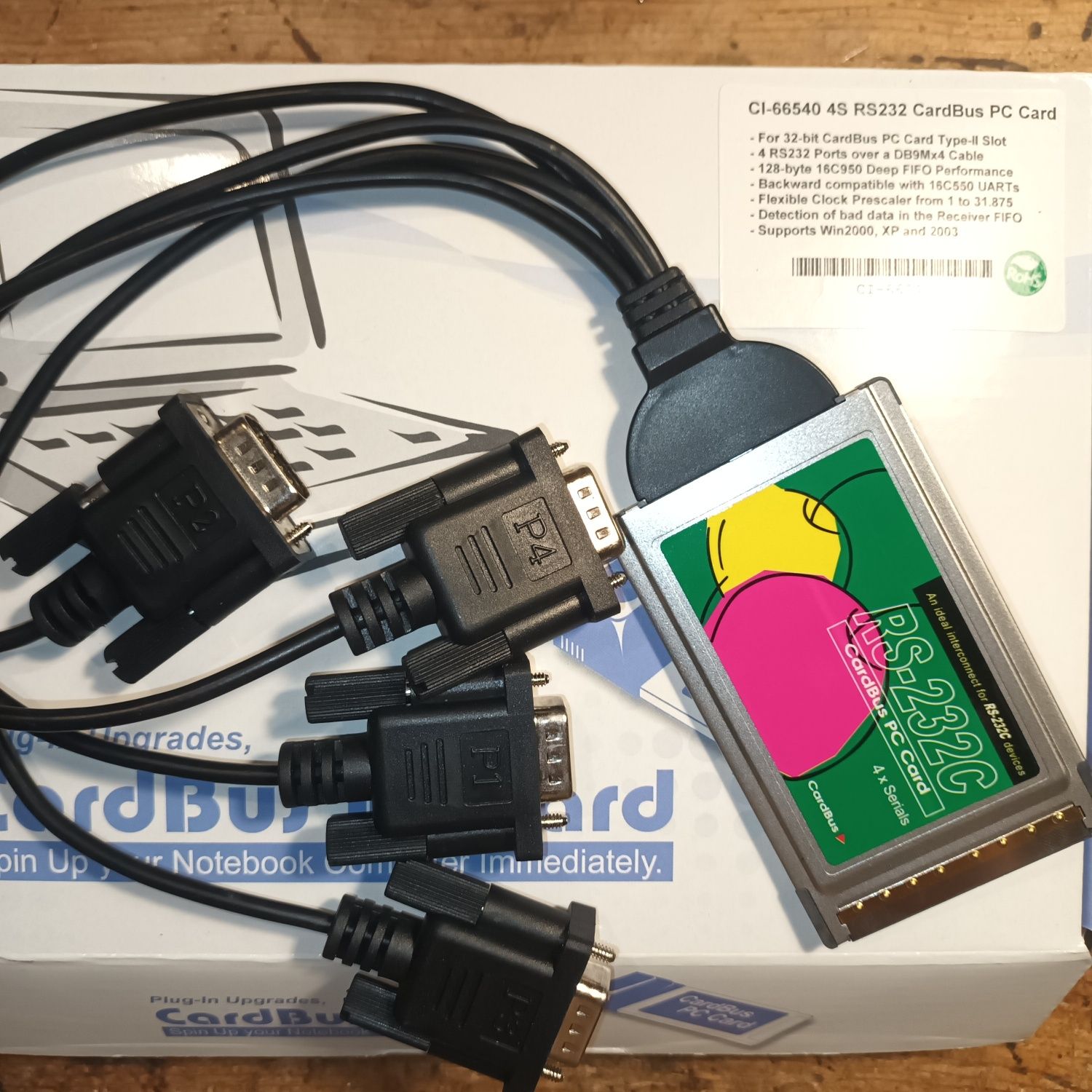 Pc Card rs-232 4xserial
