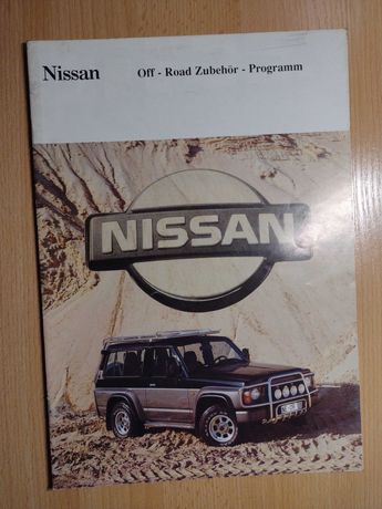 Prospekt folder NISSAN off road zubehor programm Patrol Terrano Pickup