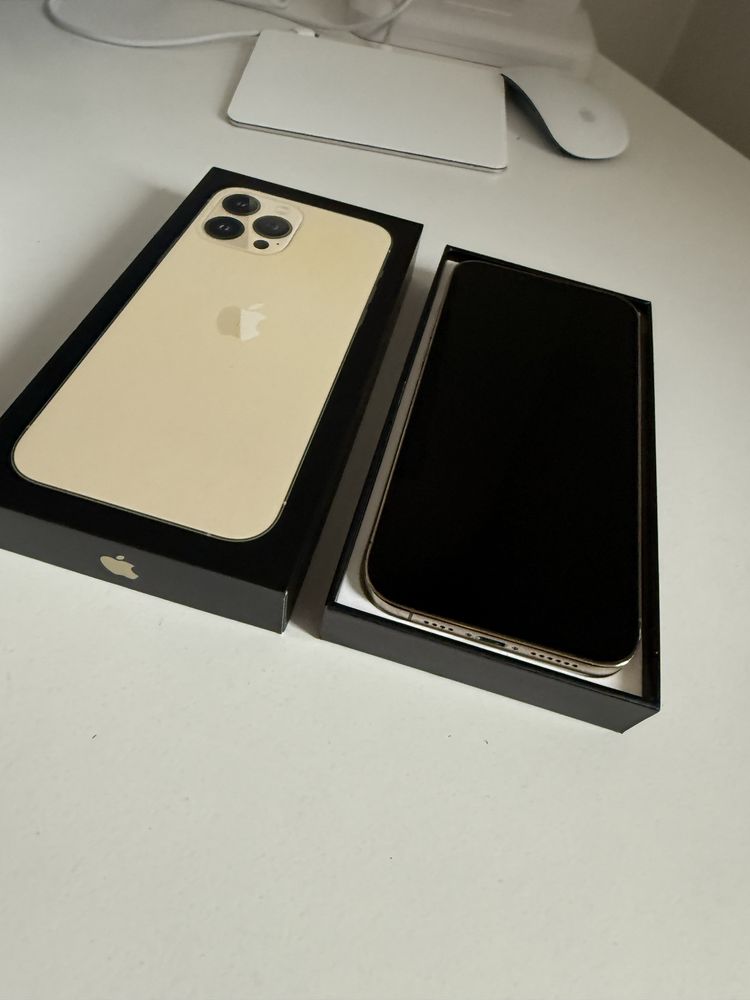 iPhone 13 Pro Max 1TB Gold Idealny Bateria 100%