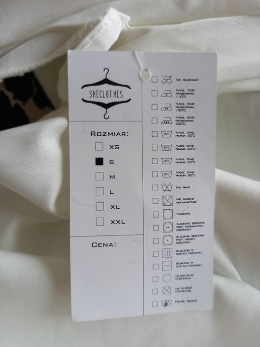 Biała sukienka typ hiszpanka, Sheclothes, roz.S