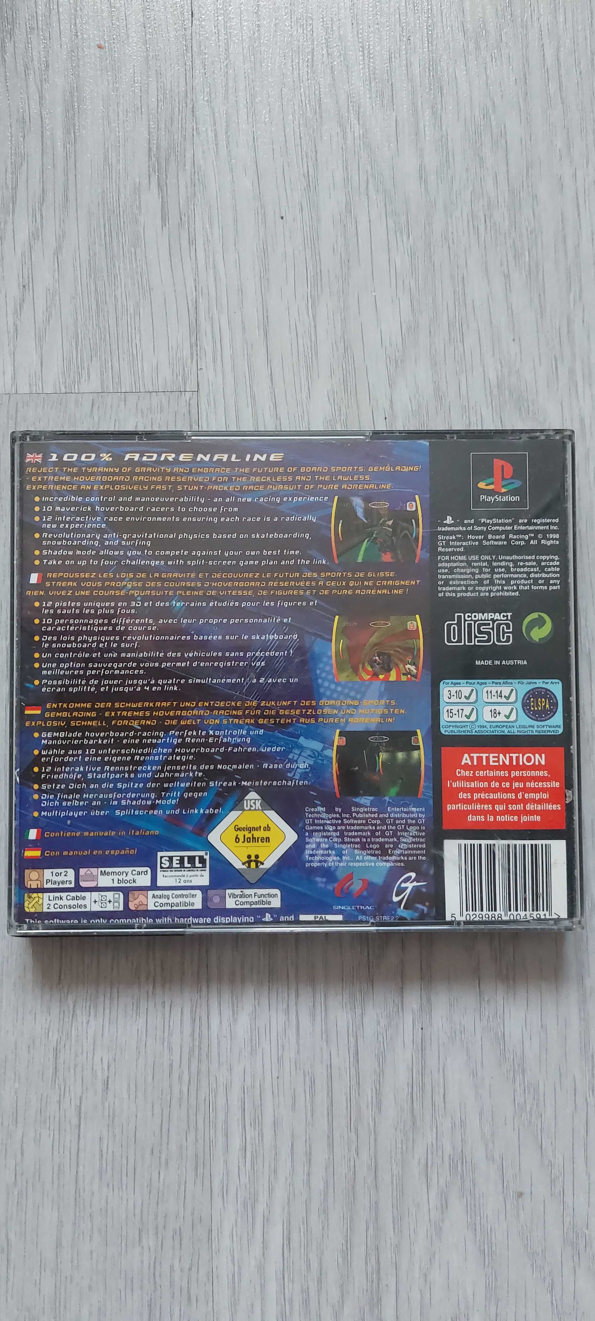 Gra ps1,psx unikat streak