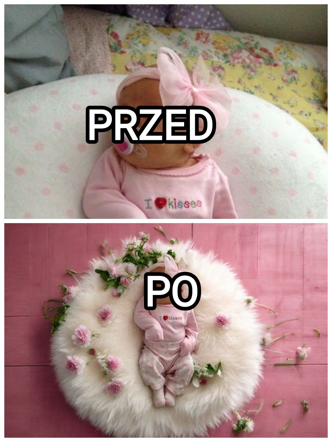 Wirtualna Sesja zdjęciowa niemowlęca noworodkowa
