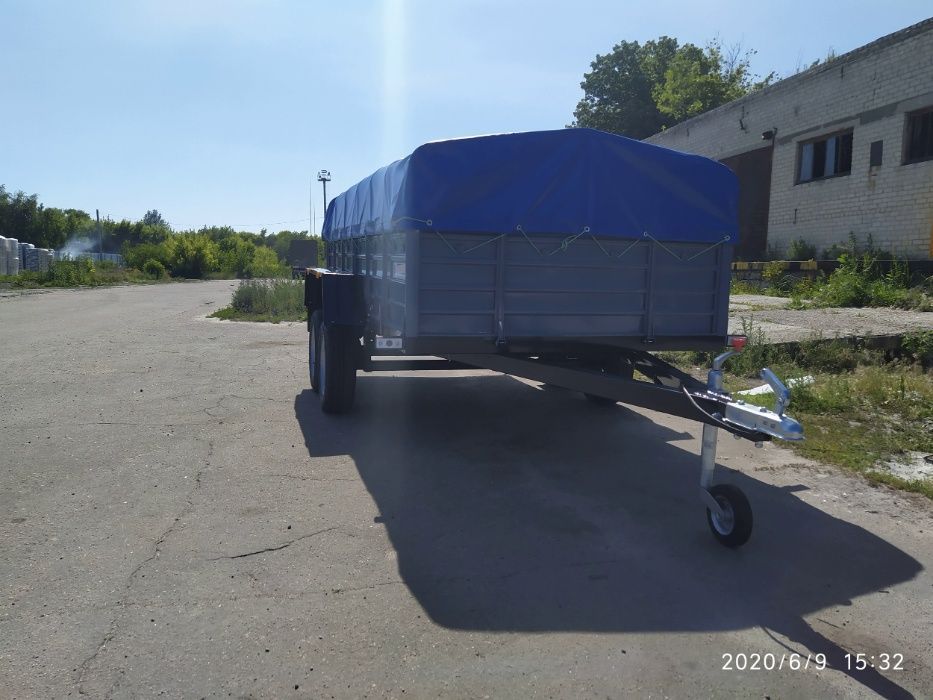Двухосний прицеп 1560*3200мм, категорія В, Причеп легковий двовісний