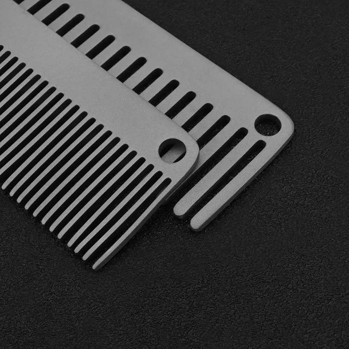 EDC Титановий гребінець Advance туристична компактна легка расческа