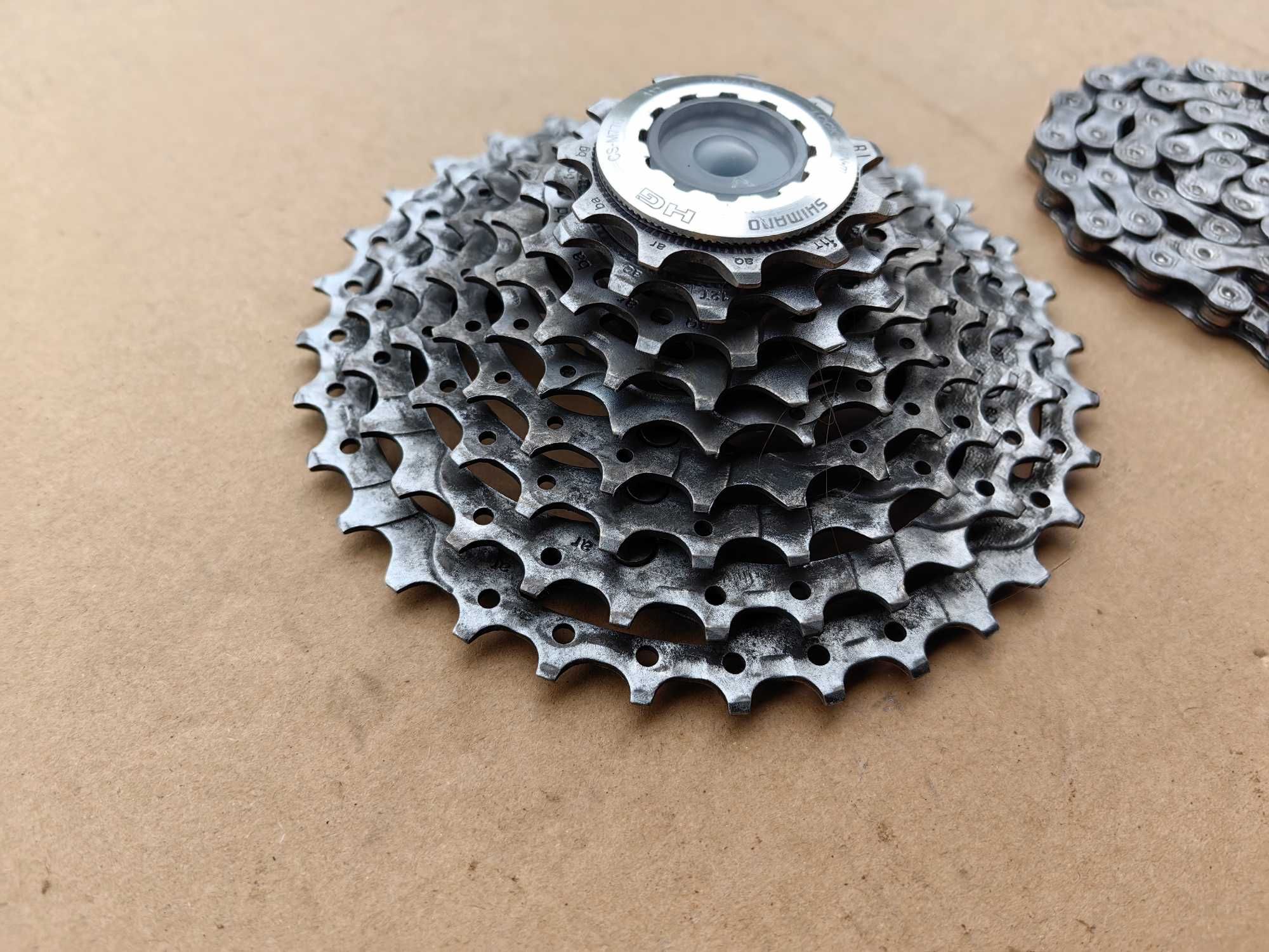 Kaseta Deore XT CS-M770 + Łańcuch HG93 + spinka Sram