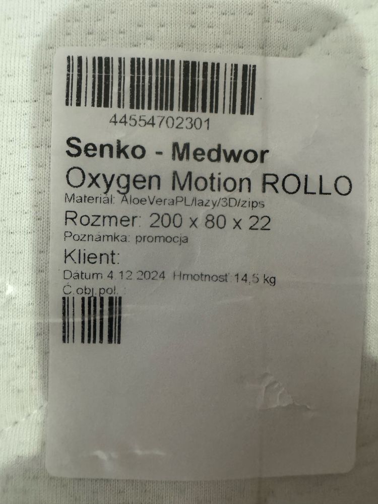 Materac Materasso Oxygen Motion 80x200