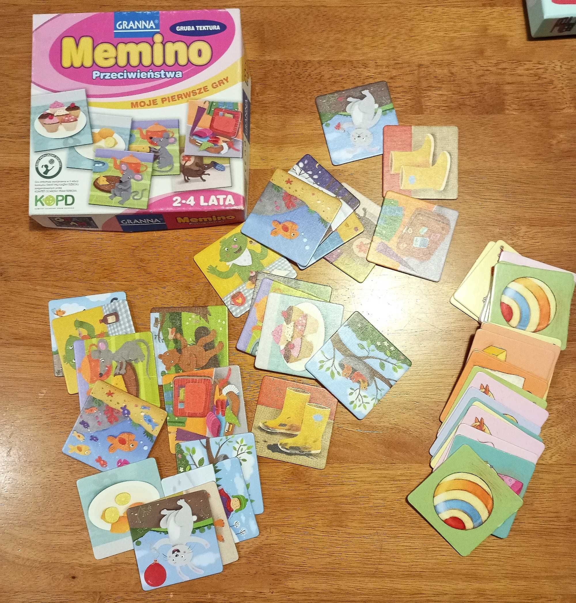 2 Gry dla dzieci memory Memino Granna