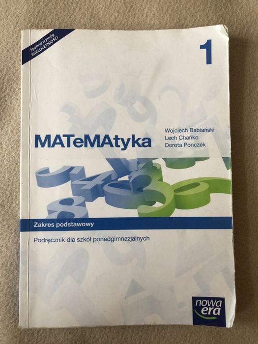 Matematyka 1 - dla szkół ponadgimnazjalnych