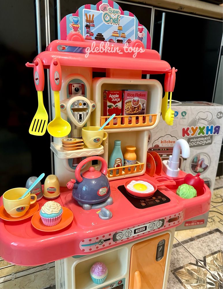 ХІТ! Кухня дитяча LIMO TOY 16854 тече вода, 70 см, духовка