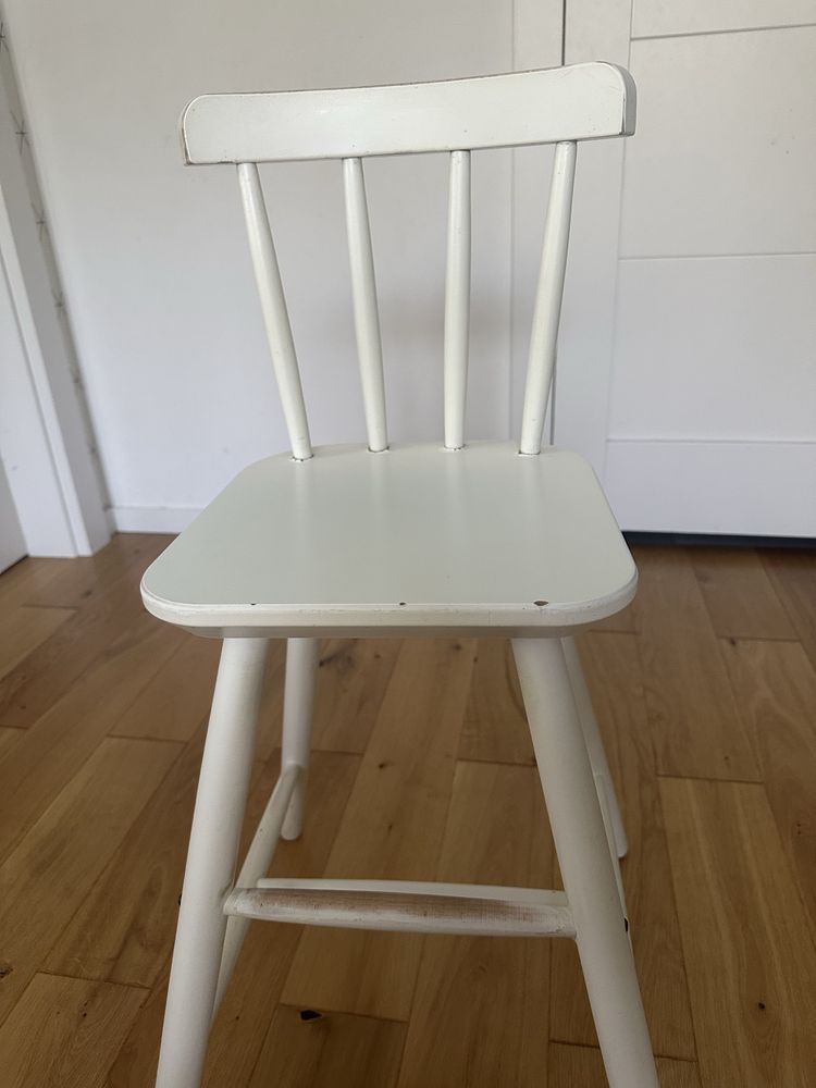 Krzesło dla dziecka Ikea AGAM białe