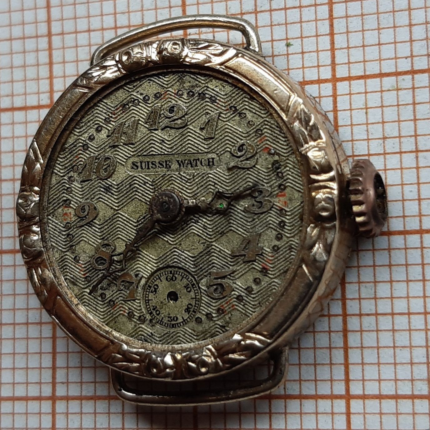 Suisse Watch zegarek mechaniczny pozłacany