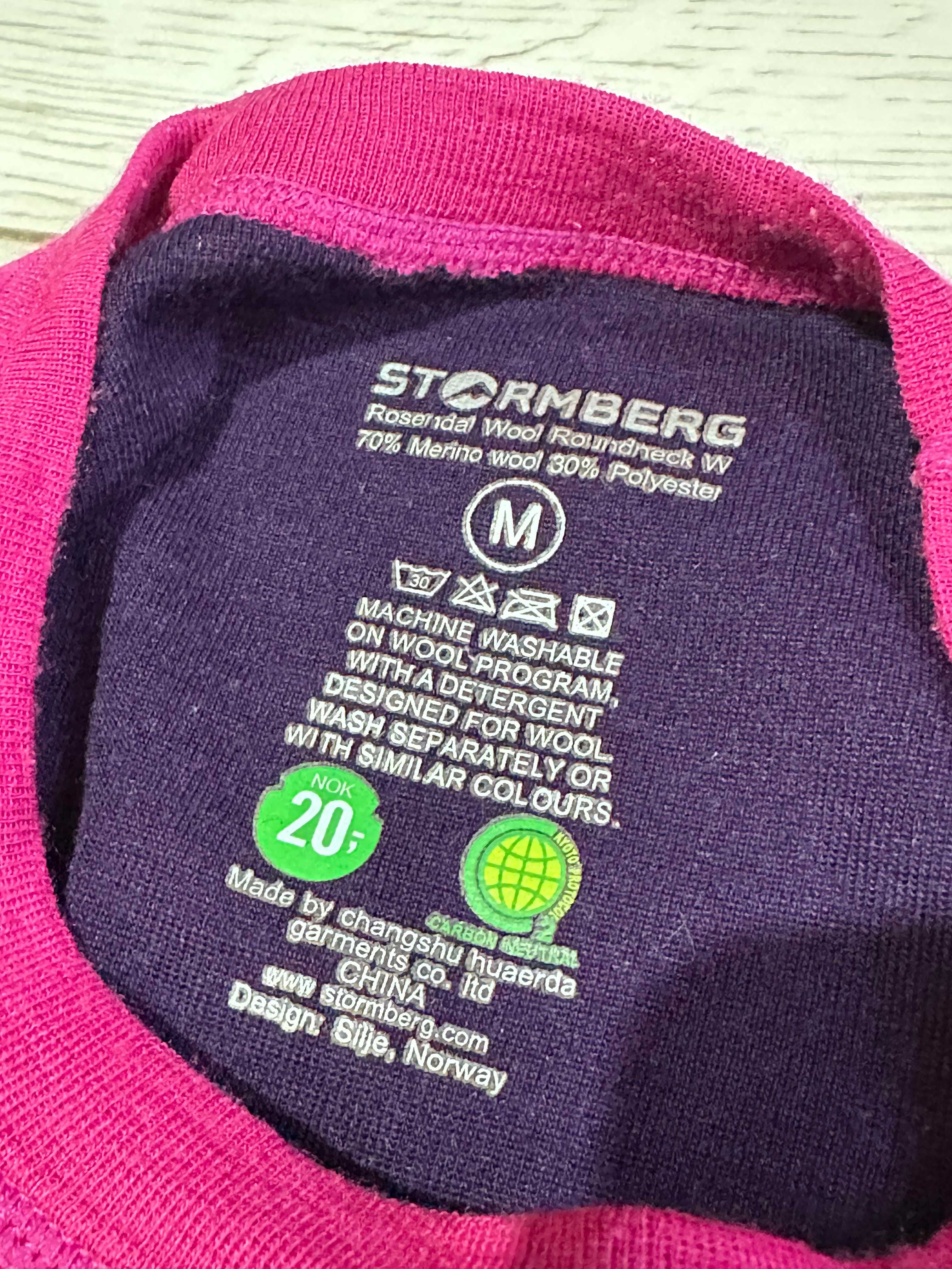 STORMBERG damska bluzka termoaktywna 70% wełna MERINO góry narty M