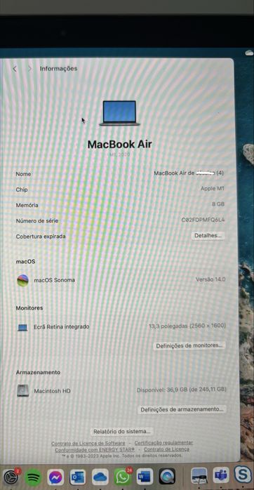 Macbook Air M1 2020