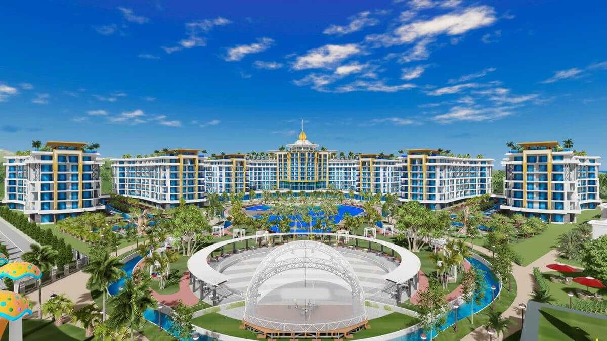 Апартаменты от известного застройщика, район Тюрклер,Алания,Турция