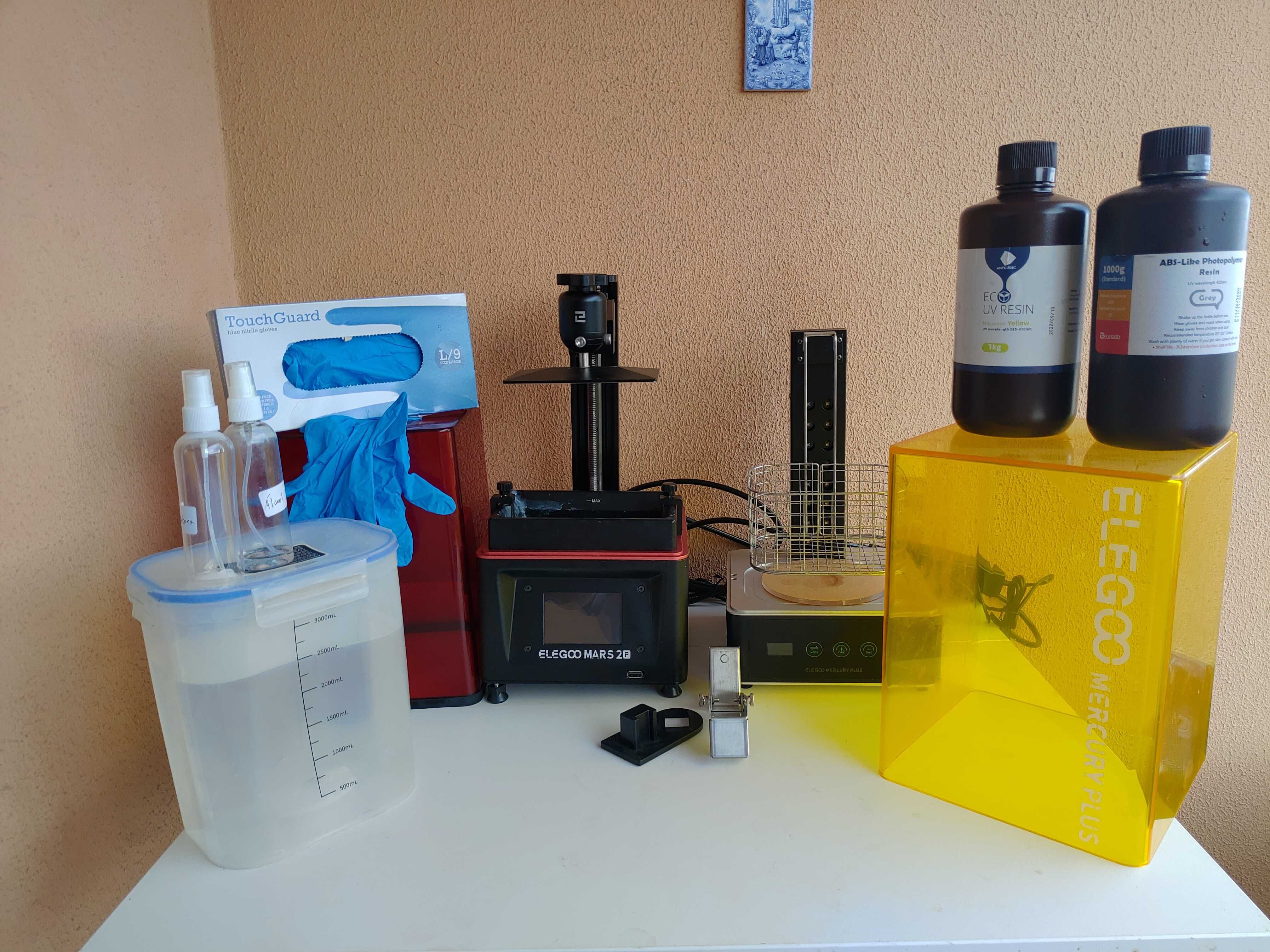 Kit Profissional de Impressão 3D de Resina