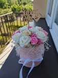 Flowerbox z pachnących róż mydlanych na każdą okazję